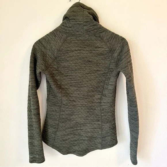 Marmot Annie crocodile color Quilted cowl neck pullover - Picture 4 of 10